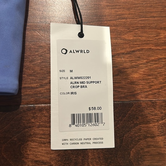 ALWRLD ALRN Mid Support Crop Sports Bra - Picture 9 of 12